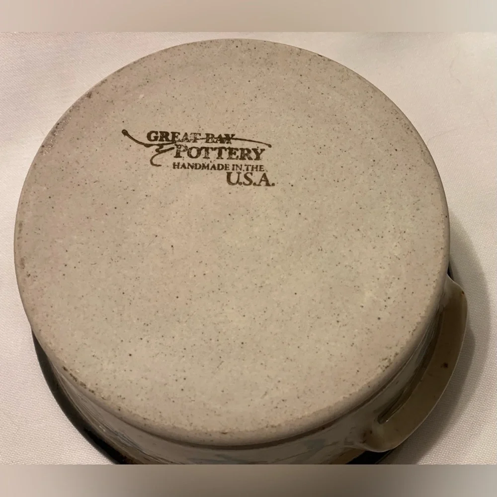 Great Bay Pottery Crock Collectible Retired Design Greenland, NH USA